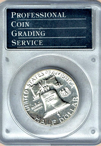 Задняя сторона держателя PCGS (Поколение 1.0) - Миниатюра