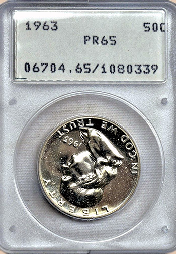 Передняя сторона держателя PCGS (Поколение 1.0) - Миниатюра