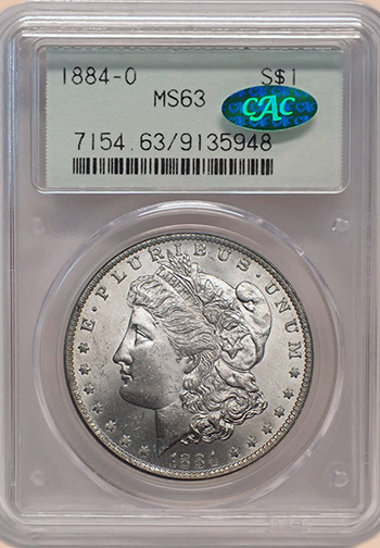 Передняя сторона держателя PCGS (Поколение 2.1А) - Миниатюра