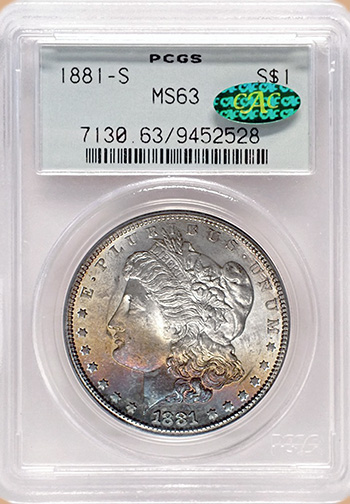 Передняя сторона держателя PCGS (Поколение 3.0) - Миниатюра