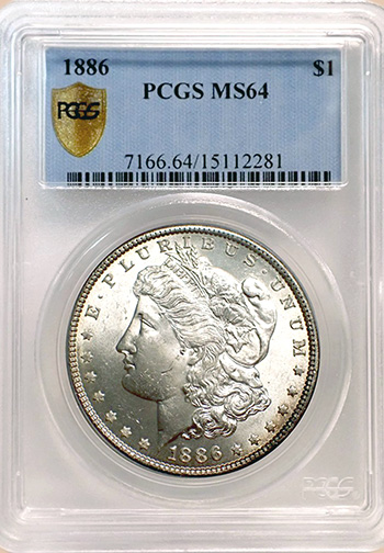 Передняя сторона держателя PCGS (Поколение 4.4S) - Миниатюра