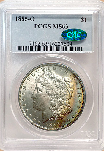 Передняя сторона держателя PCGS (Поколение 4.4) - Миниатюра