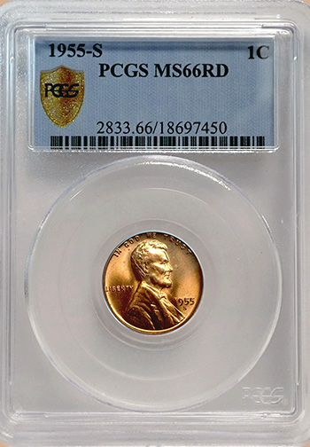 Передняя сторона держателя PCGS (Поколение 4.4S.2) - Миниатюра