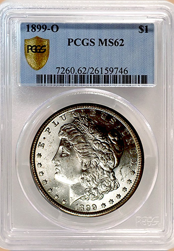 Передняя сторона держателя PCGS (Поколение 4.5S) - Миниатюра