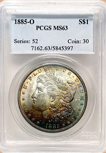 Передняя сторона держателя PCGS (Поколение 4.0) - Миниатюра