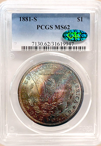 Передняя сторона держателя PCGS (Поколение 5.0) - Миниатюра