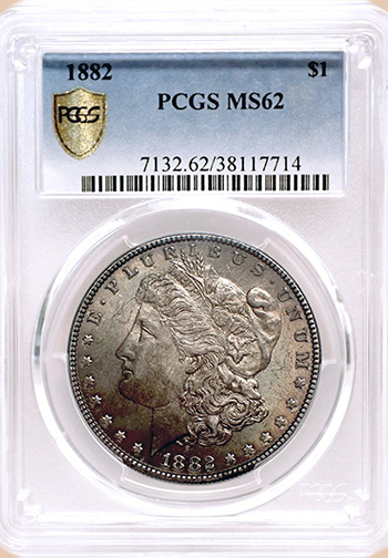 Передняя сторона держателя PCGS (Поколение 6.0S T2B) - Миниатюра