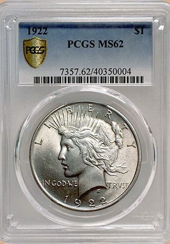 Передняя сторона держателя PCGS (Поколение 6.0S T3) - Миниатюра