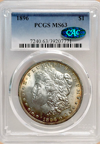 Передняя сторона держателя PCGS (Поколение 6.0S) - Миниатюра